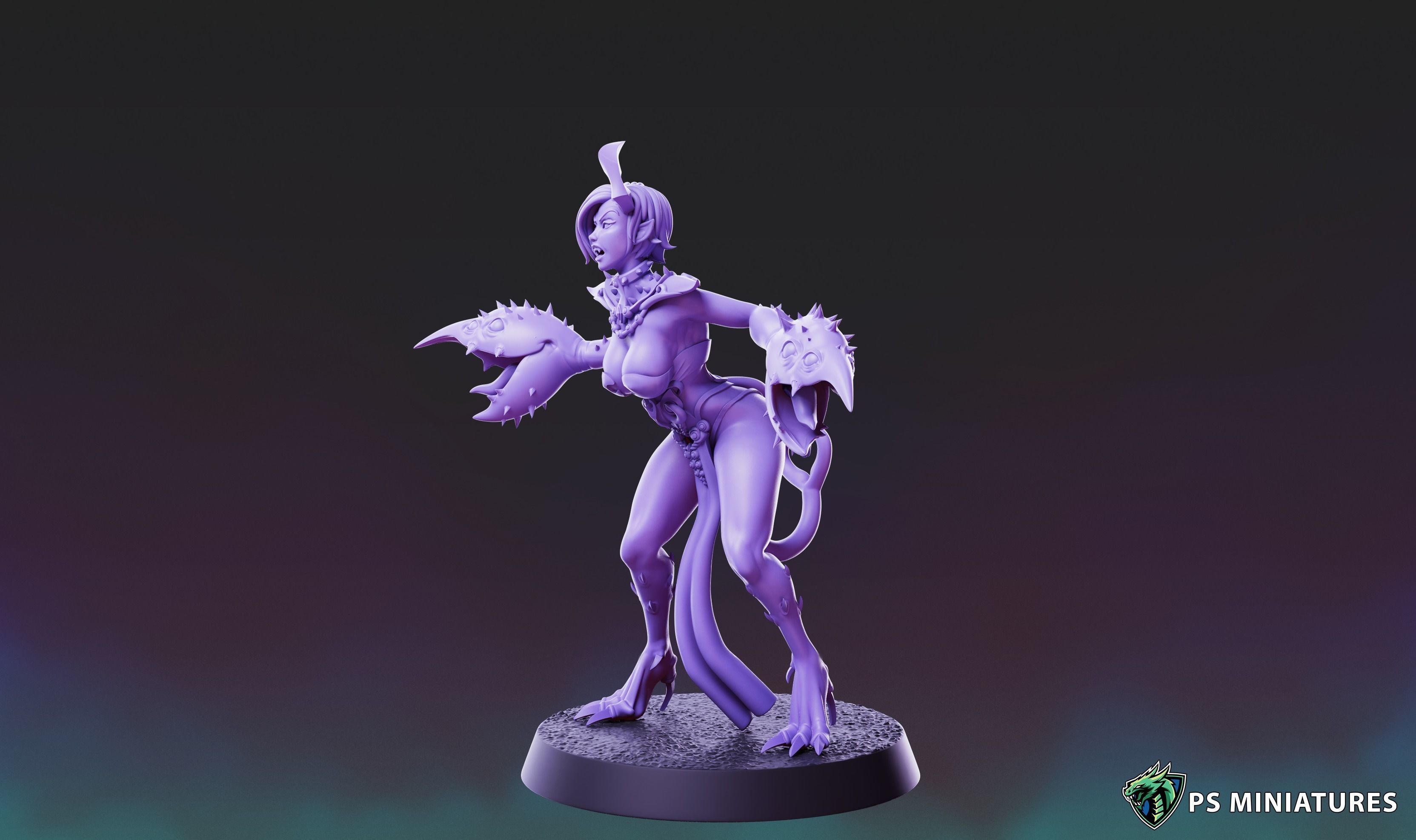 Demons of Excess - Demonettes Pose 2 3D print model_4