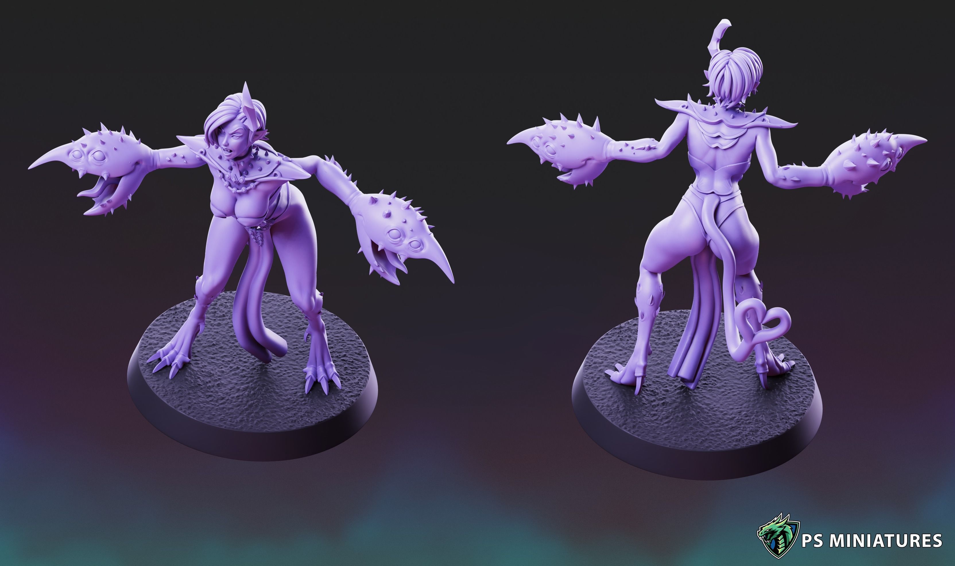 Demons of Excess - Demonettes Pose 2 3D print model_11