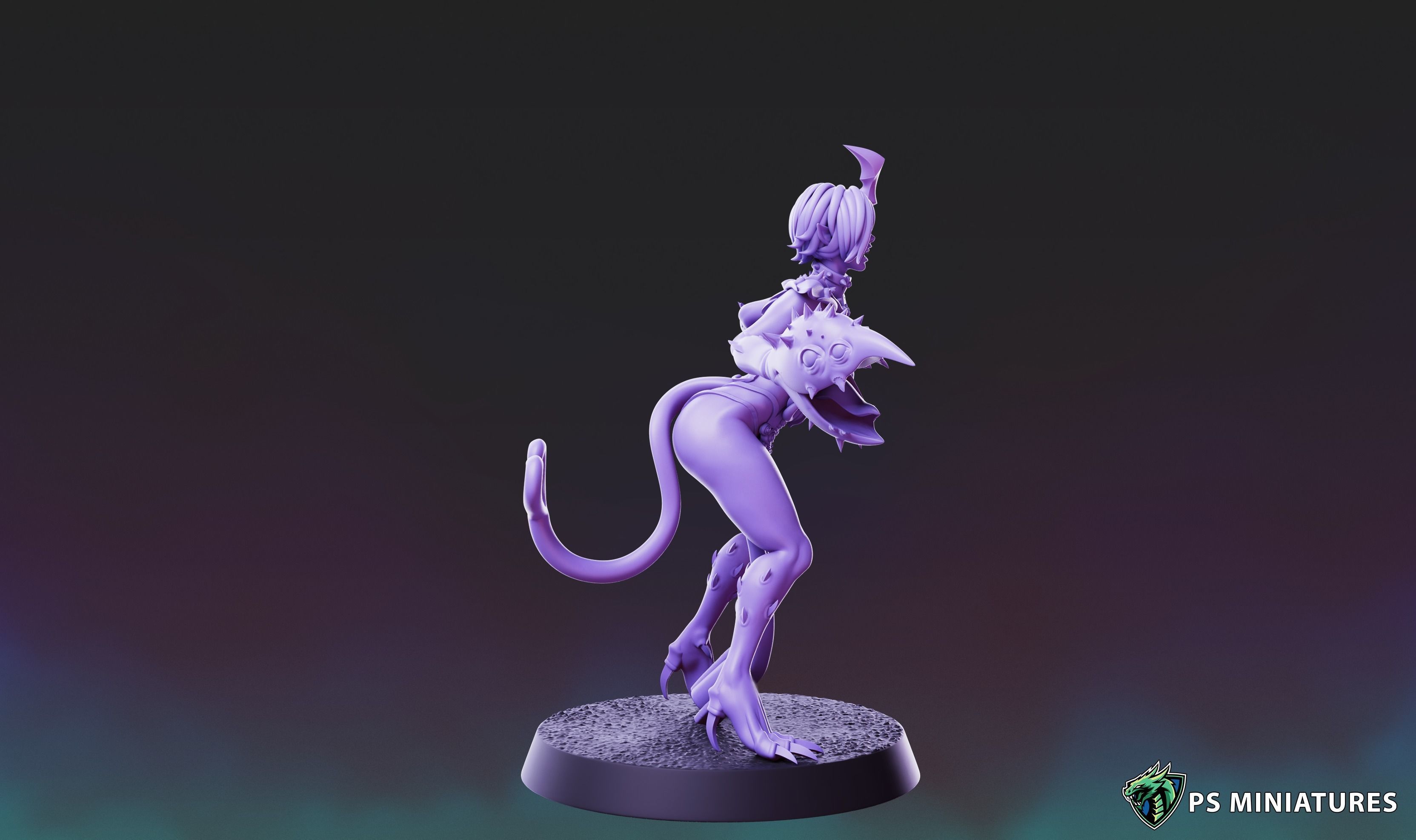 Demons of Excess - Demonettes Pose 2 3D print model_5