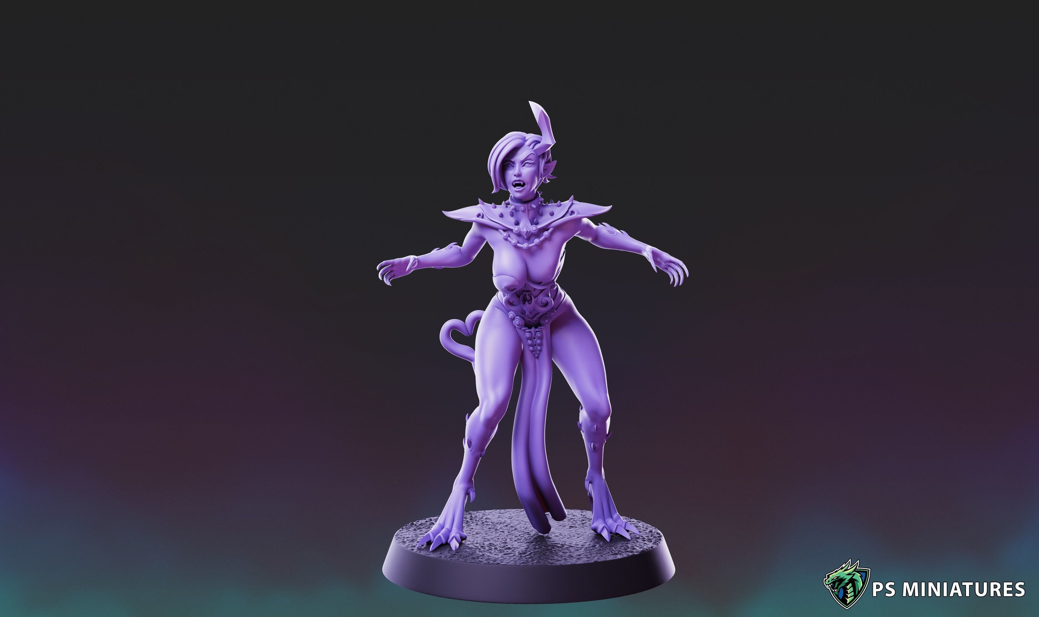Demons of Excess - Demonettes Pose 2 3D print model_1
