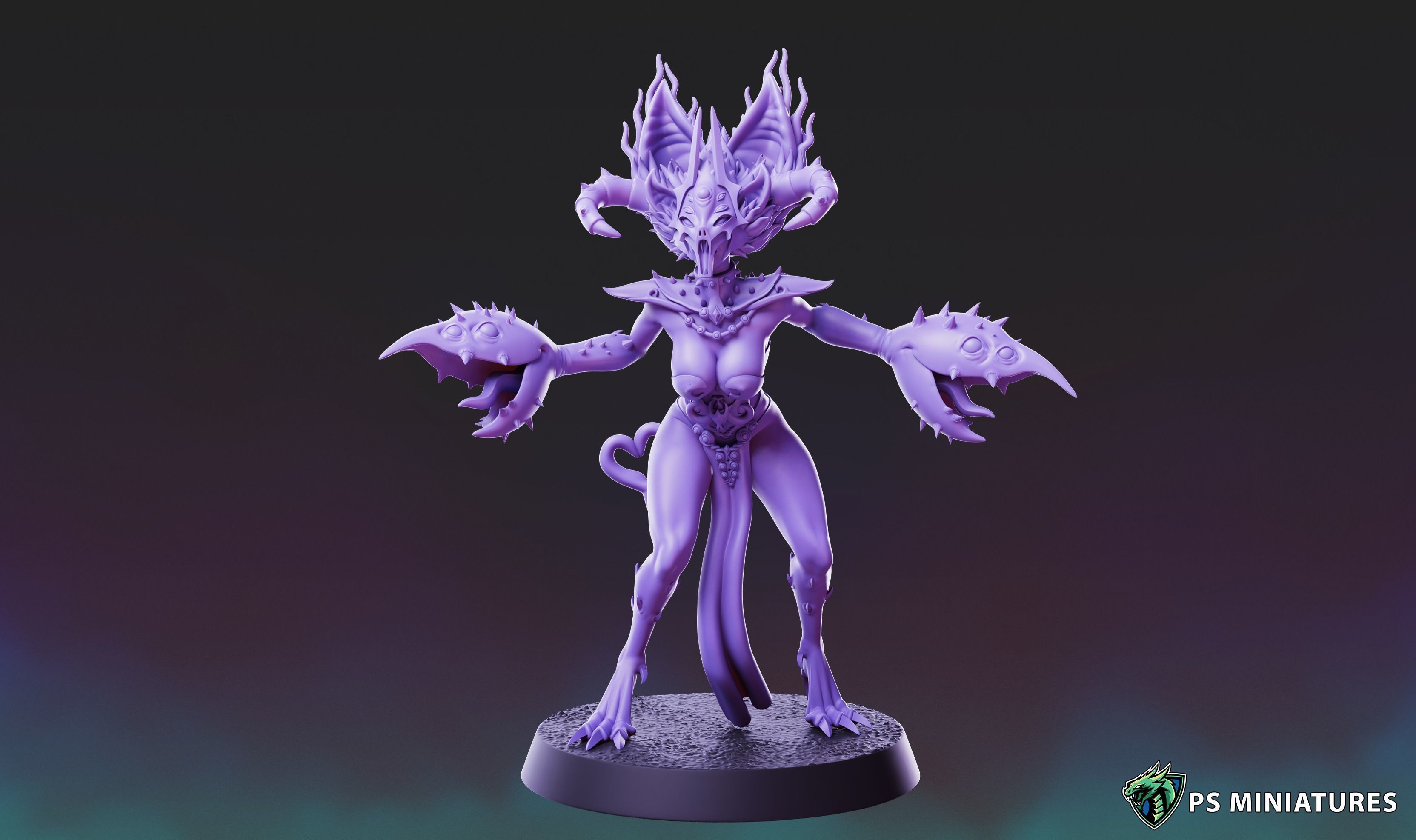 Demons of Excess - Demonettes Pose 2 3D print model_2