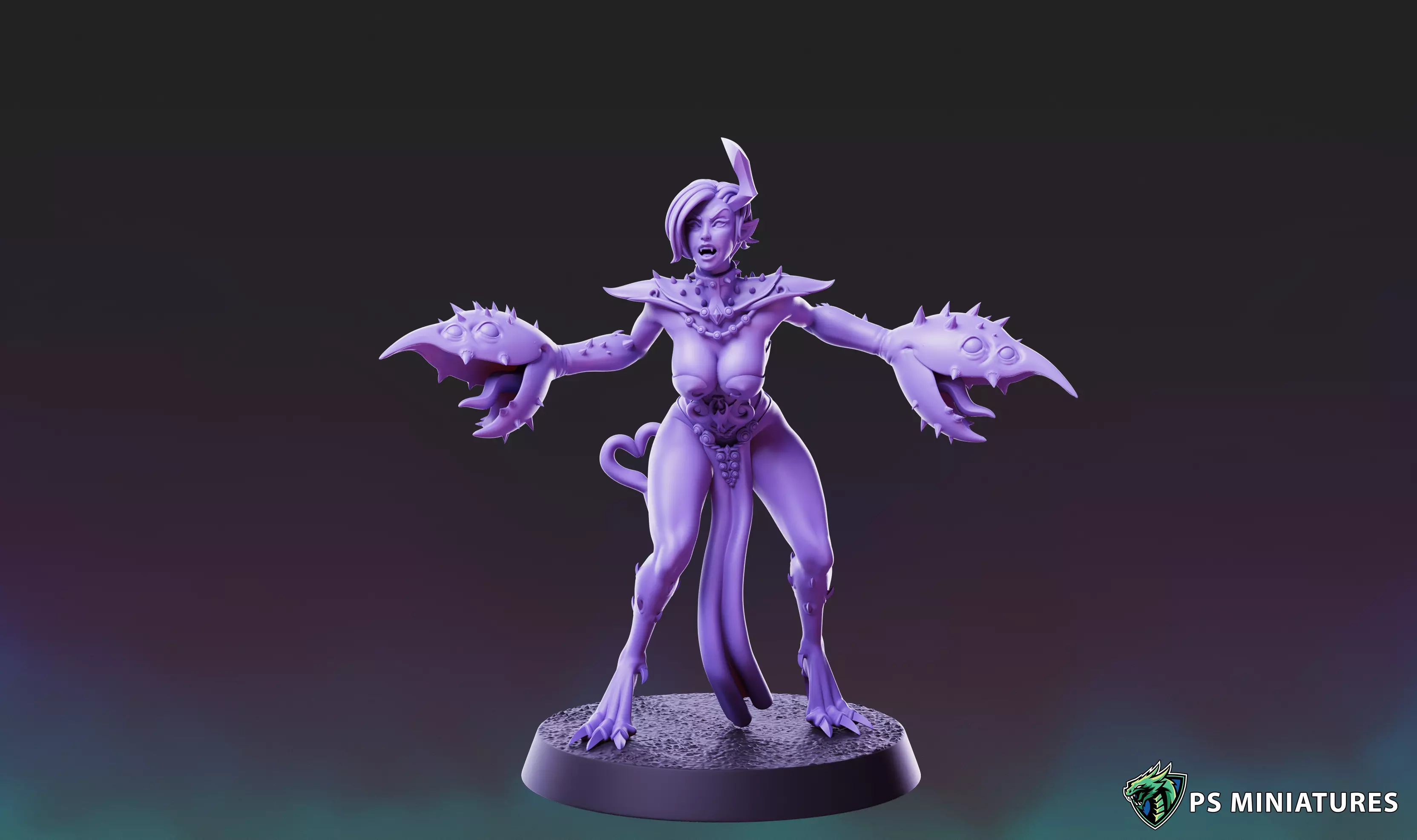 Demons of Excess - Demonettes Pose 2 3D print model_0