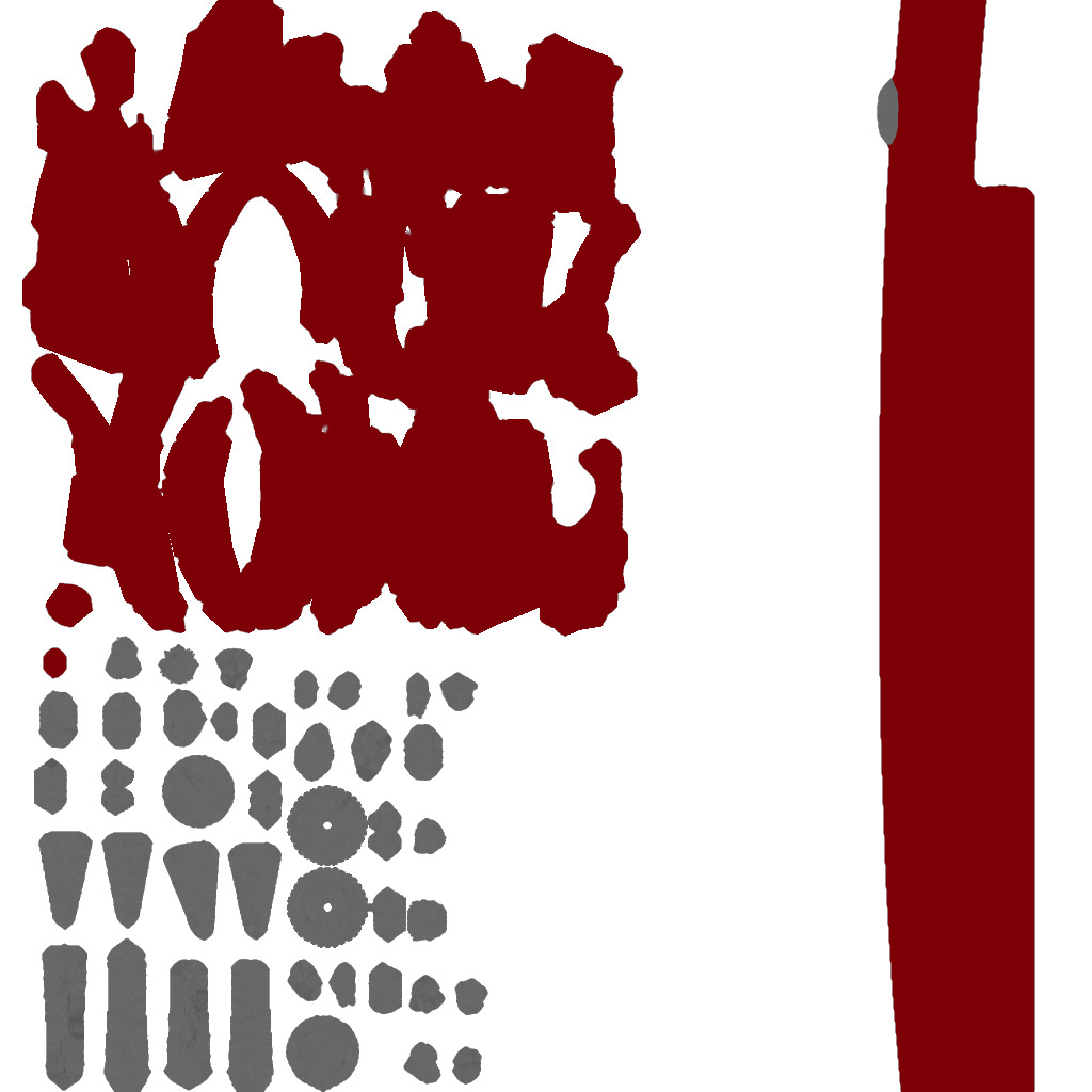 Game ready Sai Low-poly 3D model_1