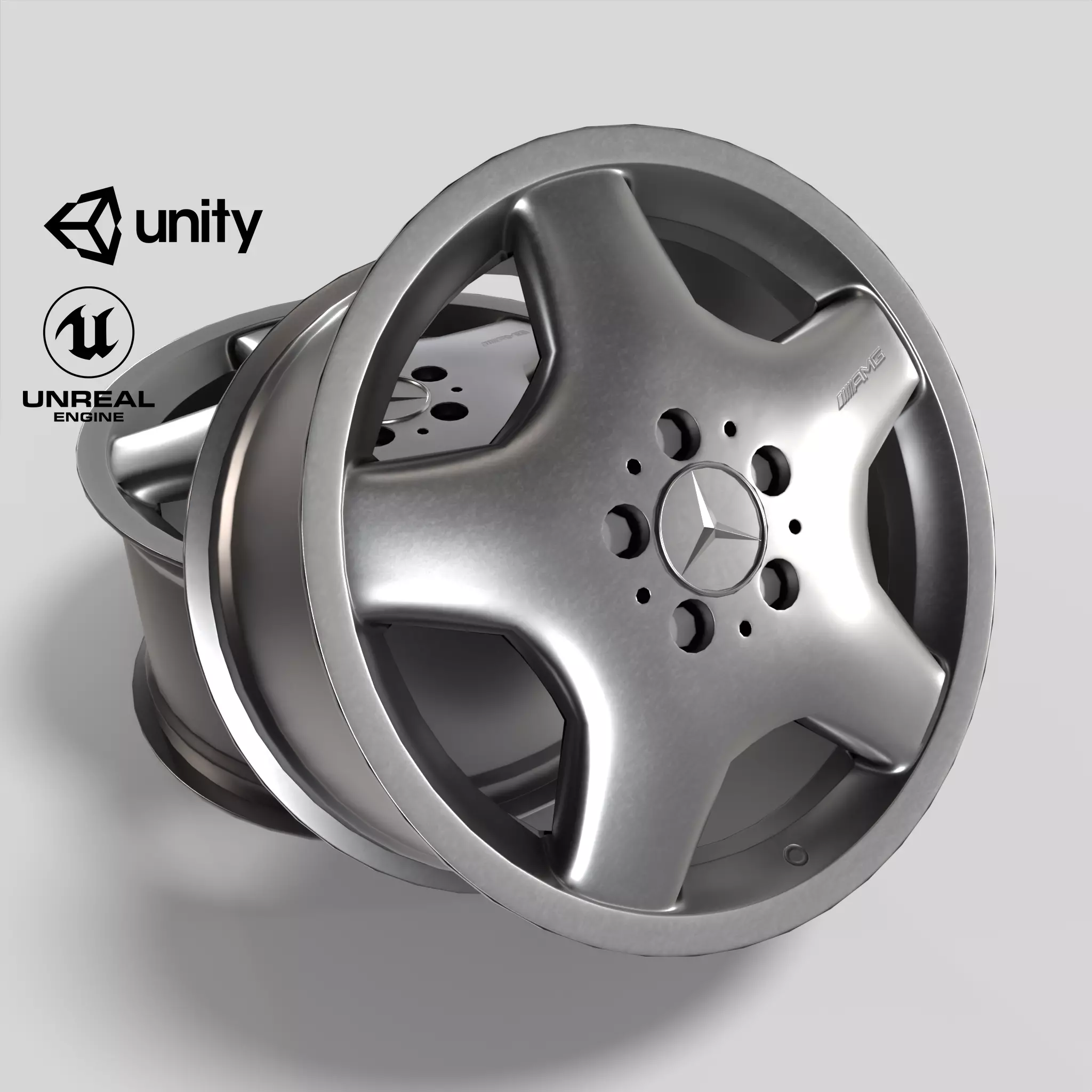 Car Rim Wheel Mercedes S-CLASS 888762 Low-poly 3D model