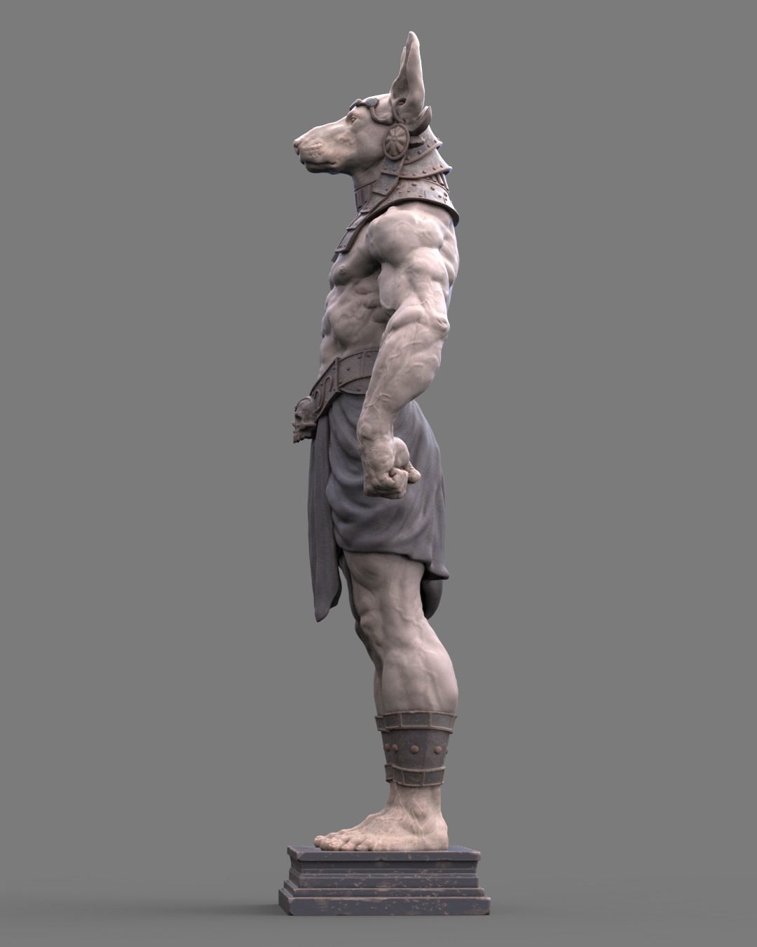 Anubis Figure 3D print model_6