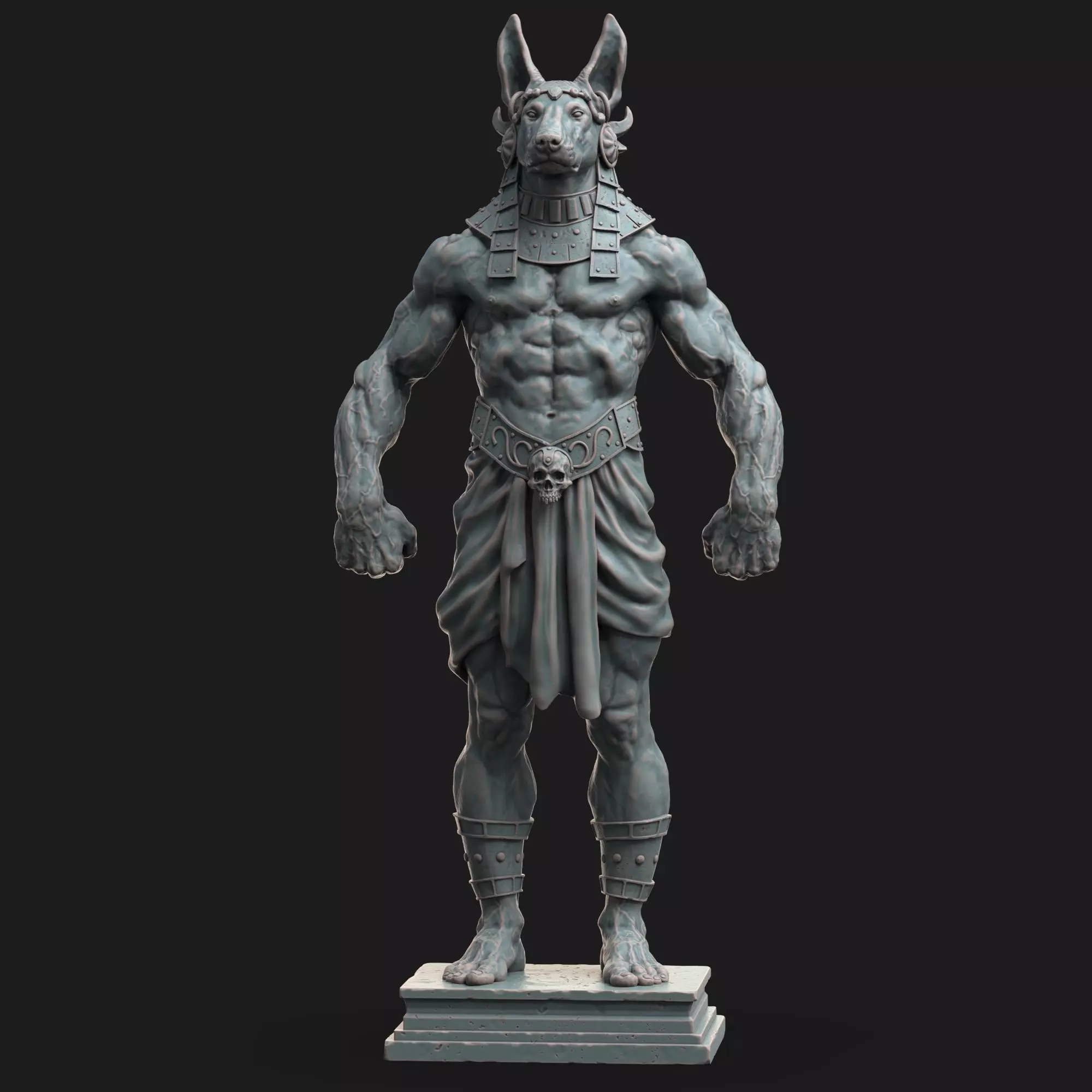 Anubis Figure 3D print model_0