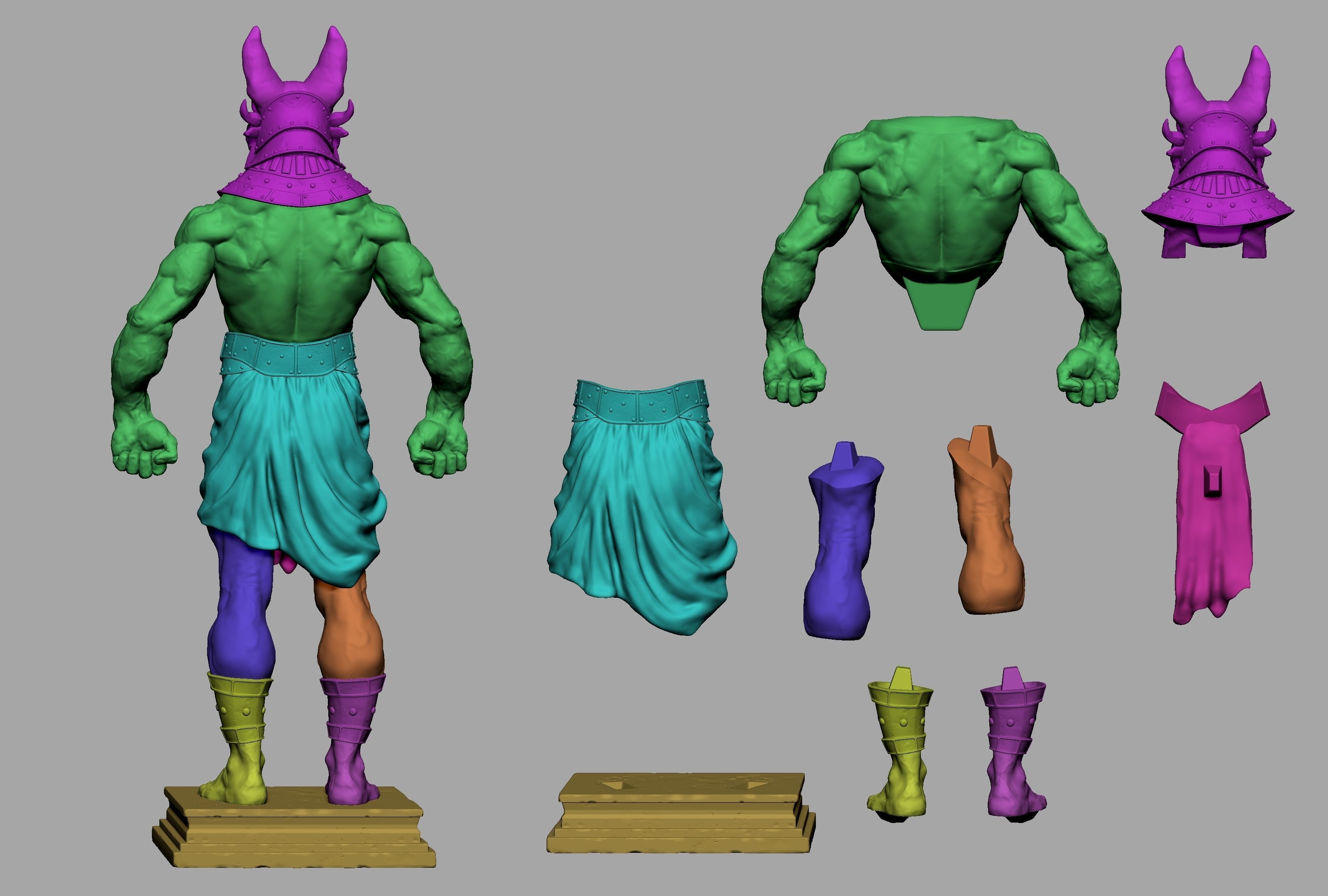 Anubis Figure 3D print model_21