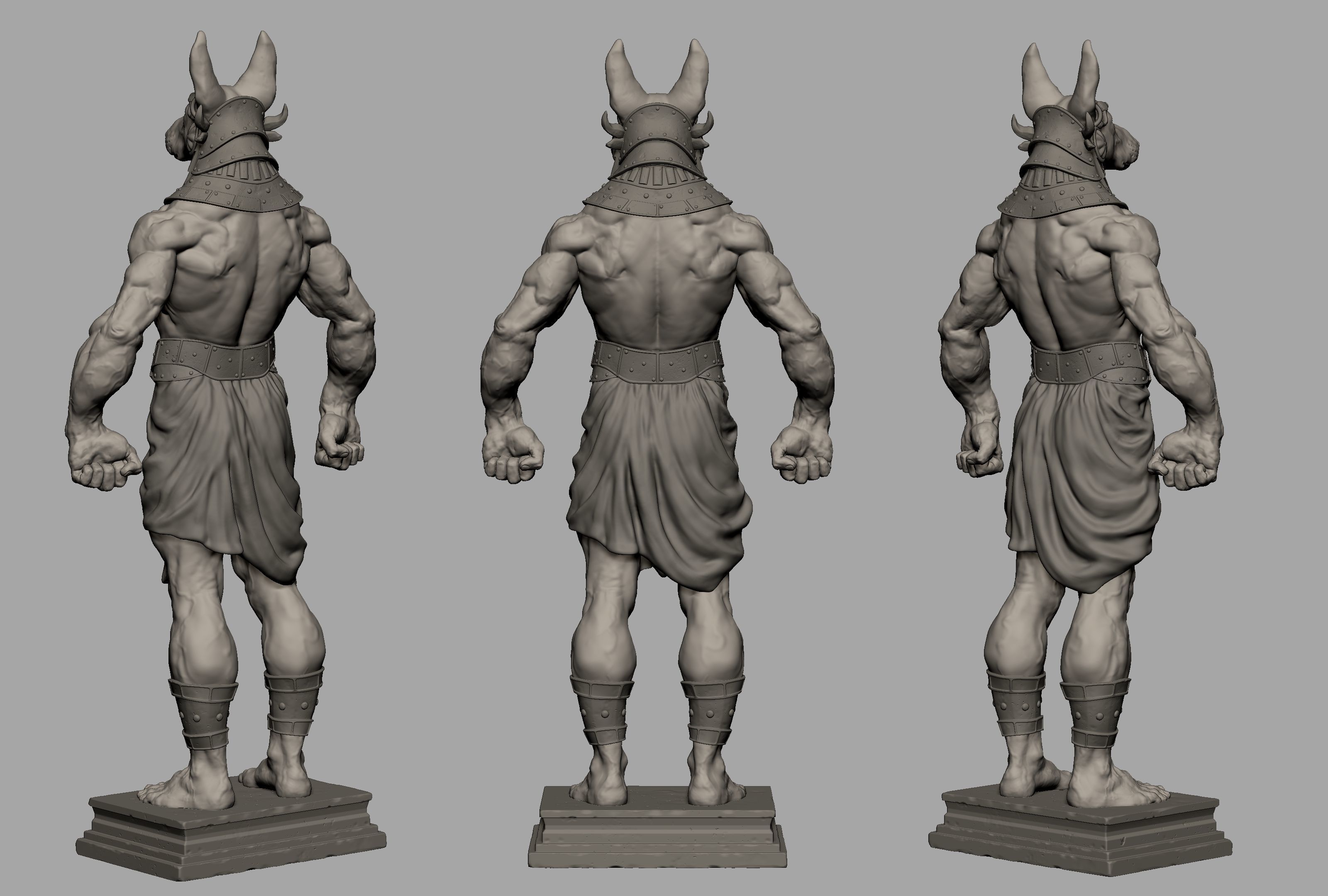 Anubis Figure 3D print model_15
