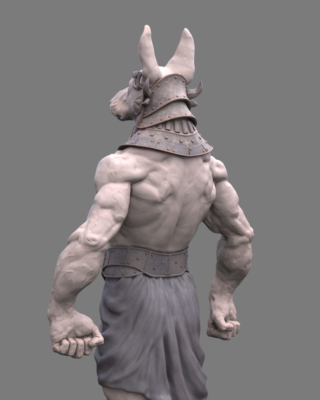 Anubis Figure 3D print model_9