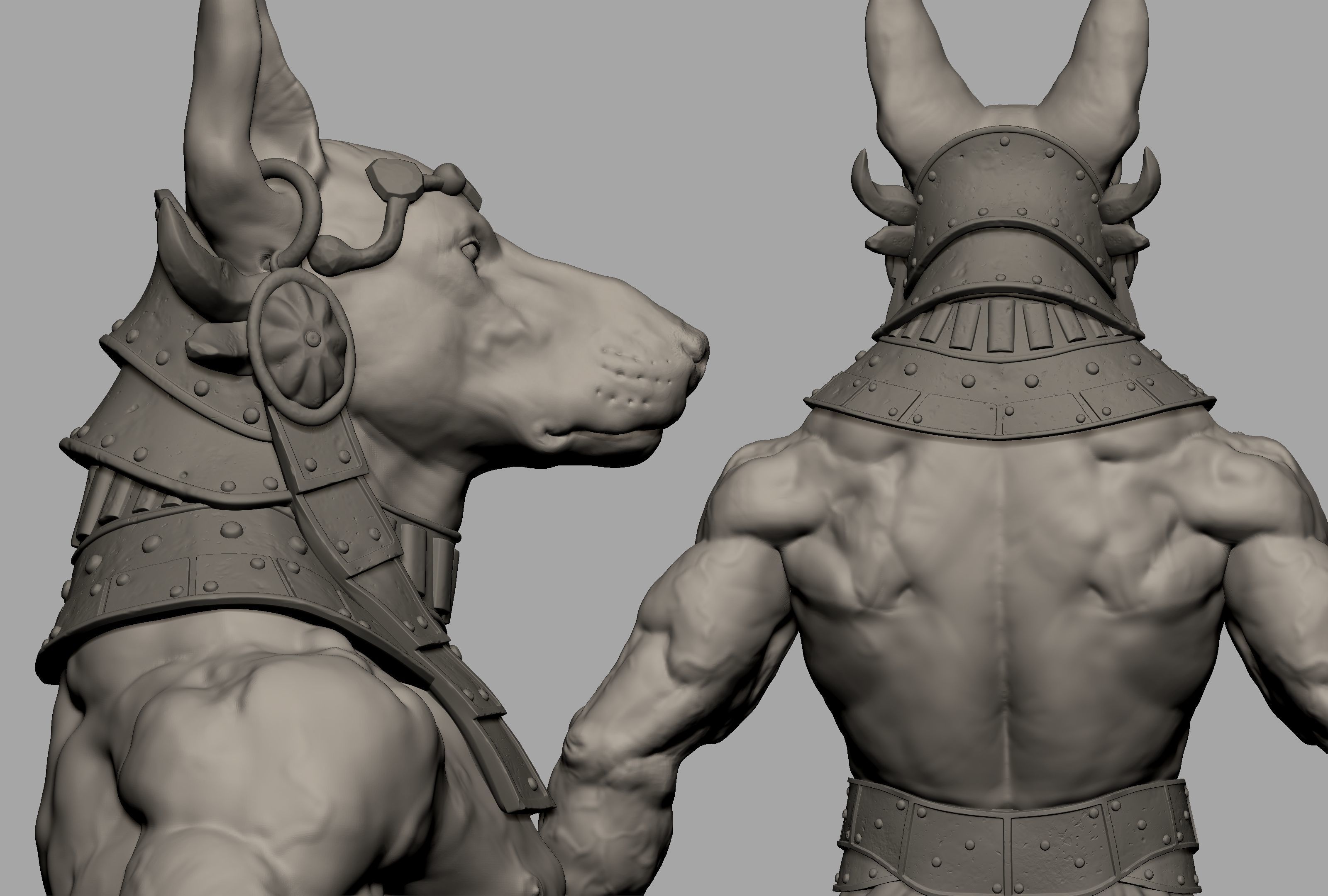 Anubis Figure 3D print model_20