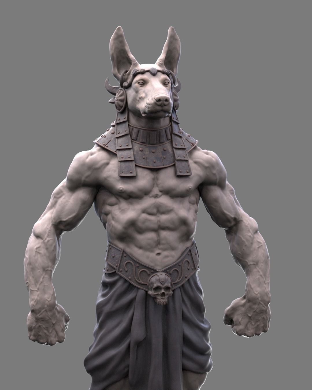 Anubis Figure 3D print model_3