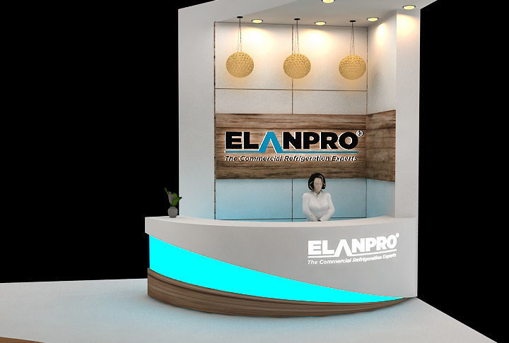 12 mtr x 12mtr Exhibition stand 4side open 3D print model_10