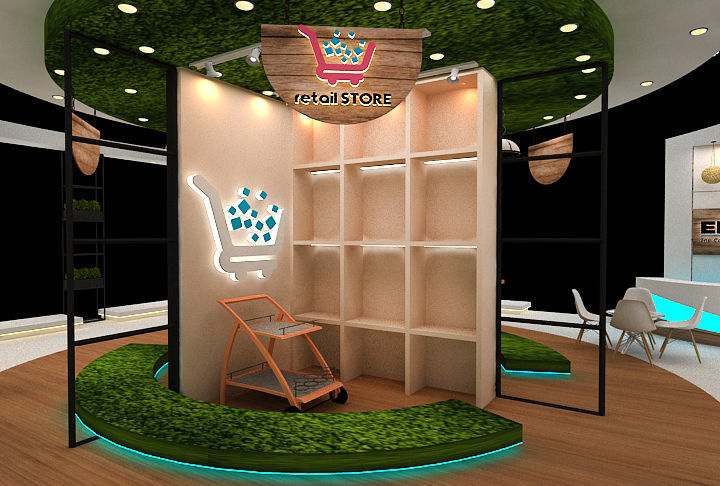 12 mtr x 12mtr Exhibition stand 4side open 3D print model_9