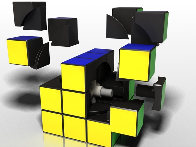 Rubik Cube - Fully Functional 3D model