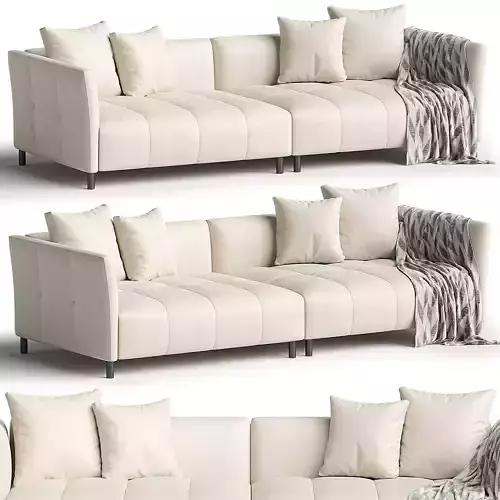 Modern Wood Frame Sofa