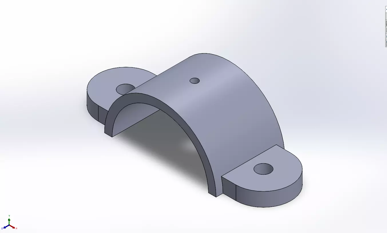 SOLIDWORKS 2022 and Engineering Graphics U-Bracket 3D print model