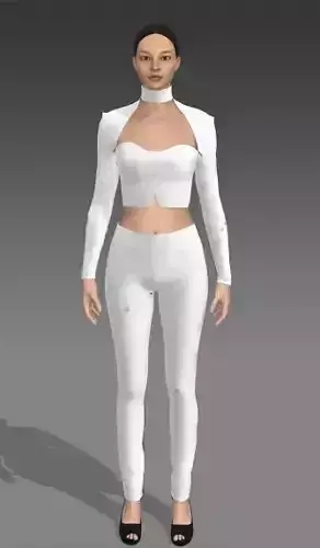 Two pieces blouse pant 