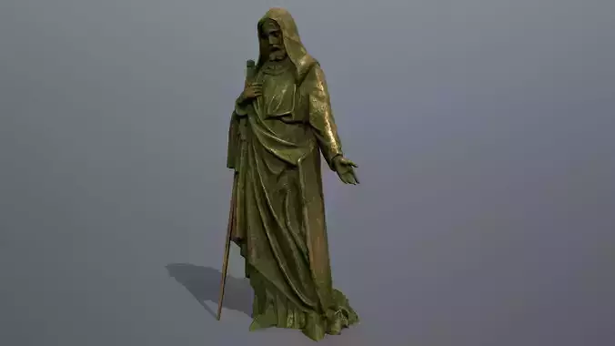 statue  Low-poly 3D model