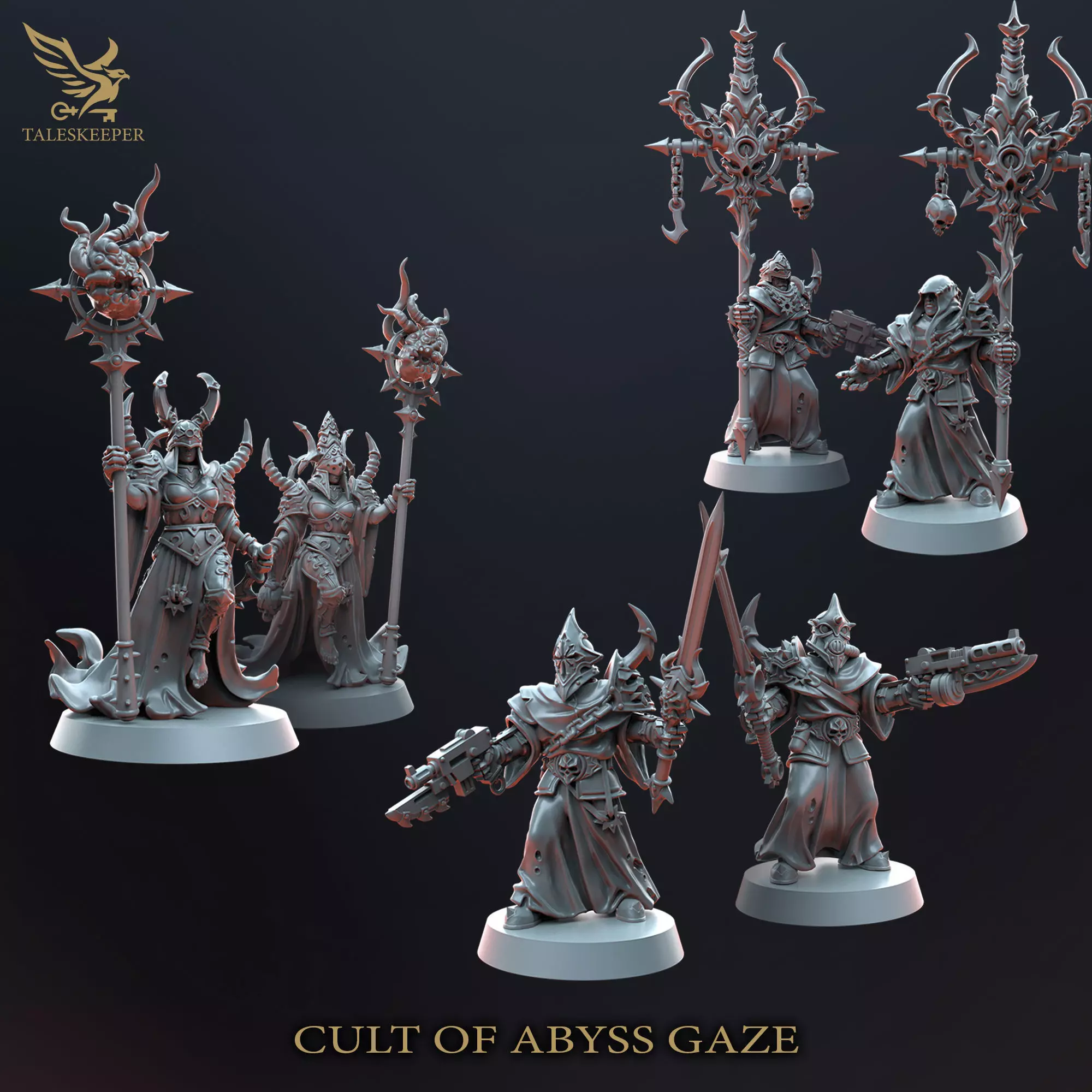 Abyss Gaze Cultists 3D print model