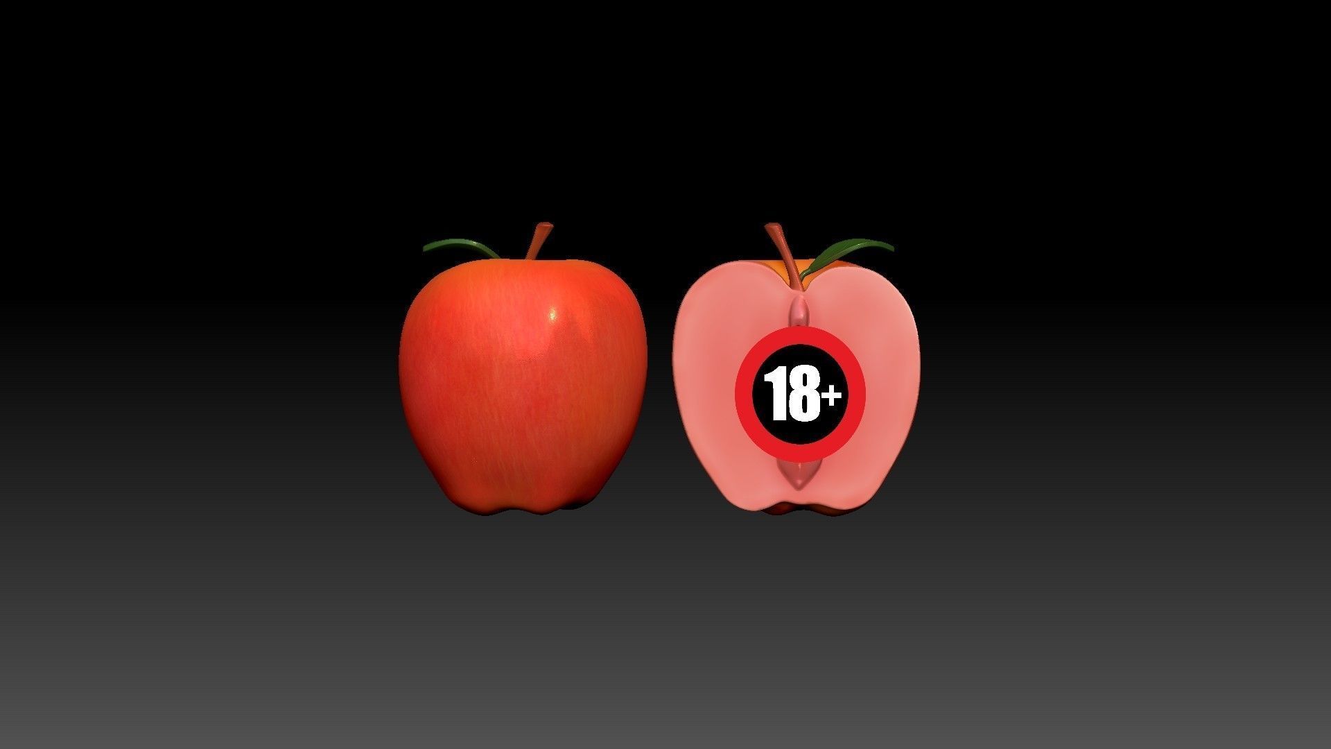 Tasty Apple 3D print model_2