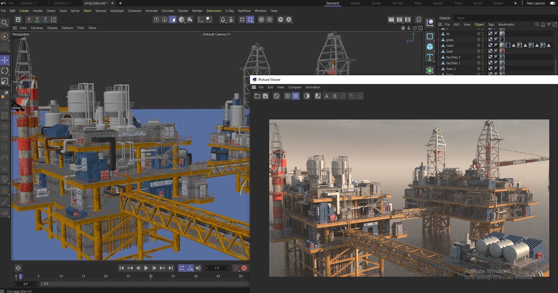 oil platform 3D model_19