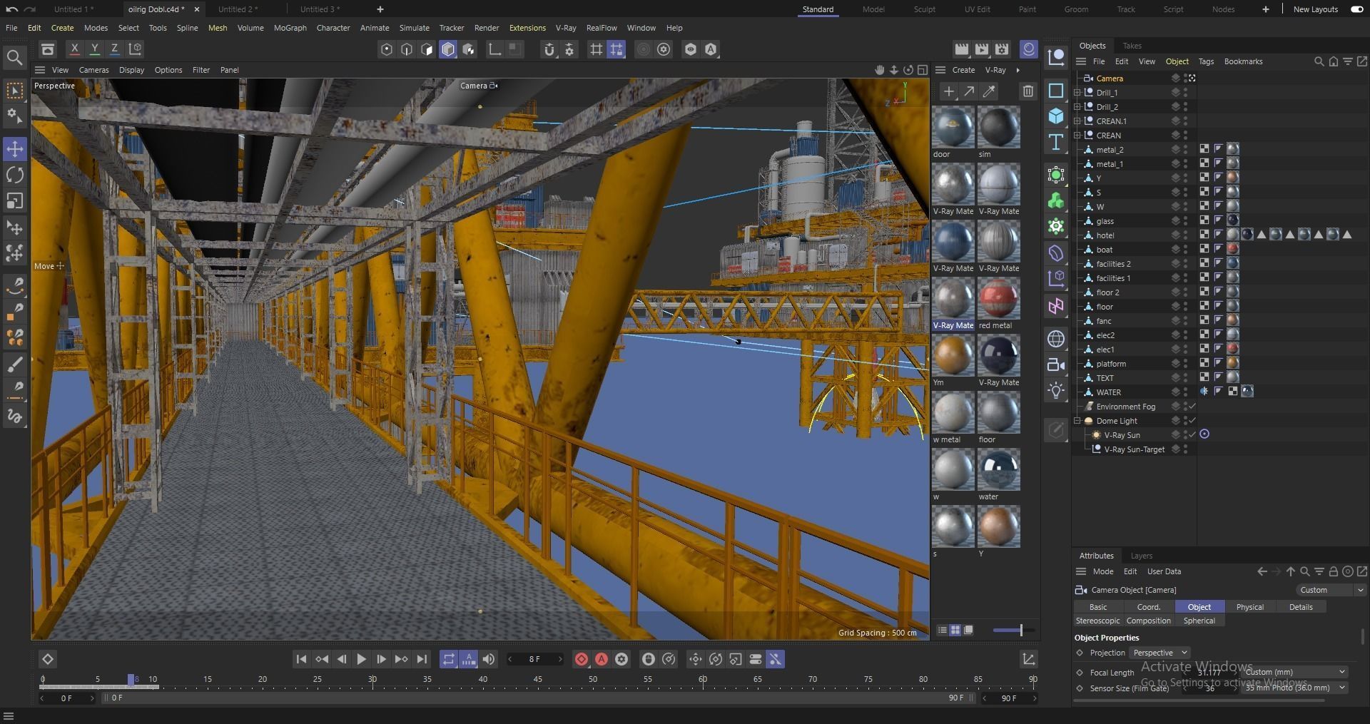 oil platform 3D model_20