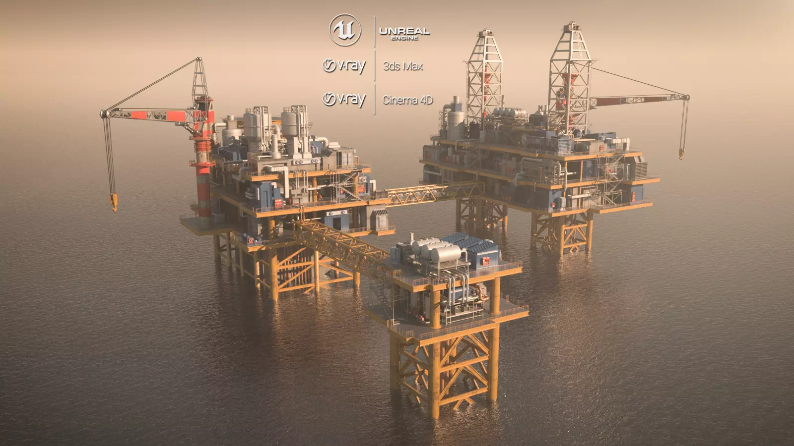 oil platform 3D model_0