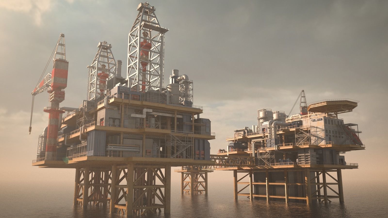 oil platform 3D model_5