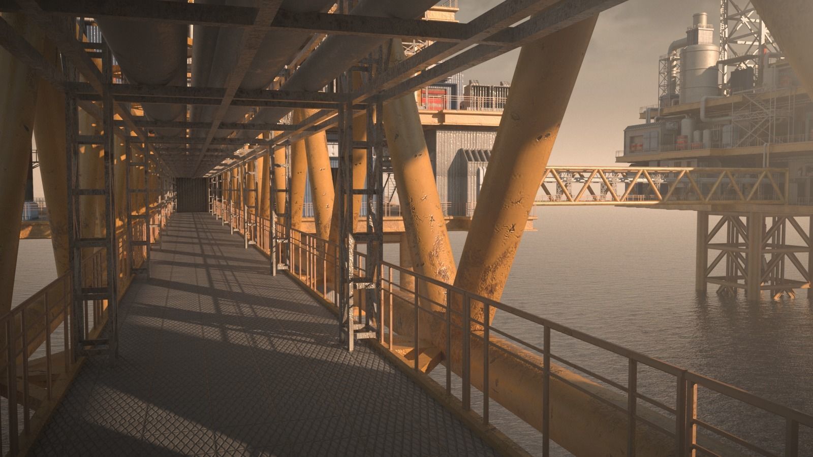 oil platform 3D model_9