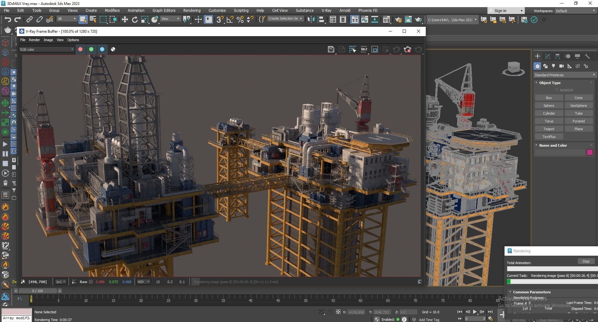 oil platform 3D model_14
