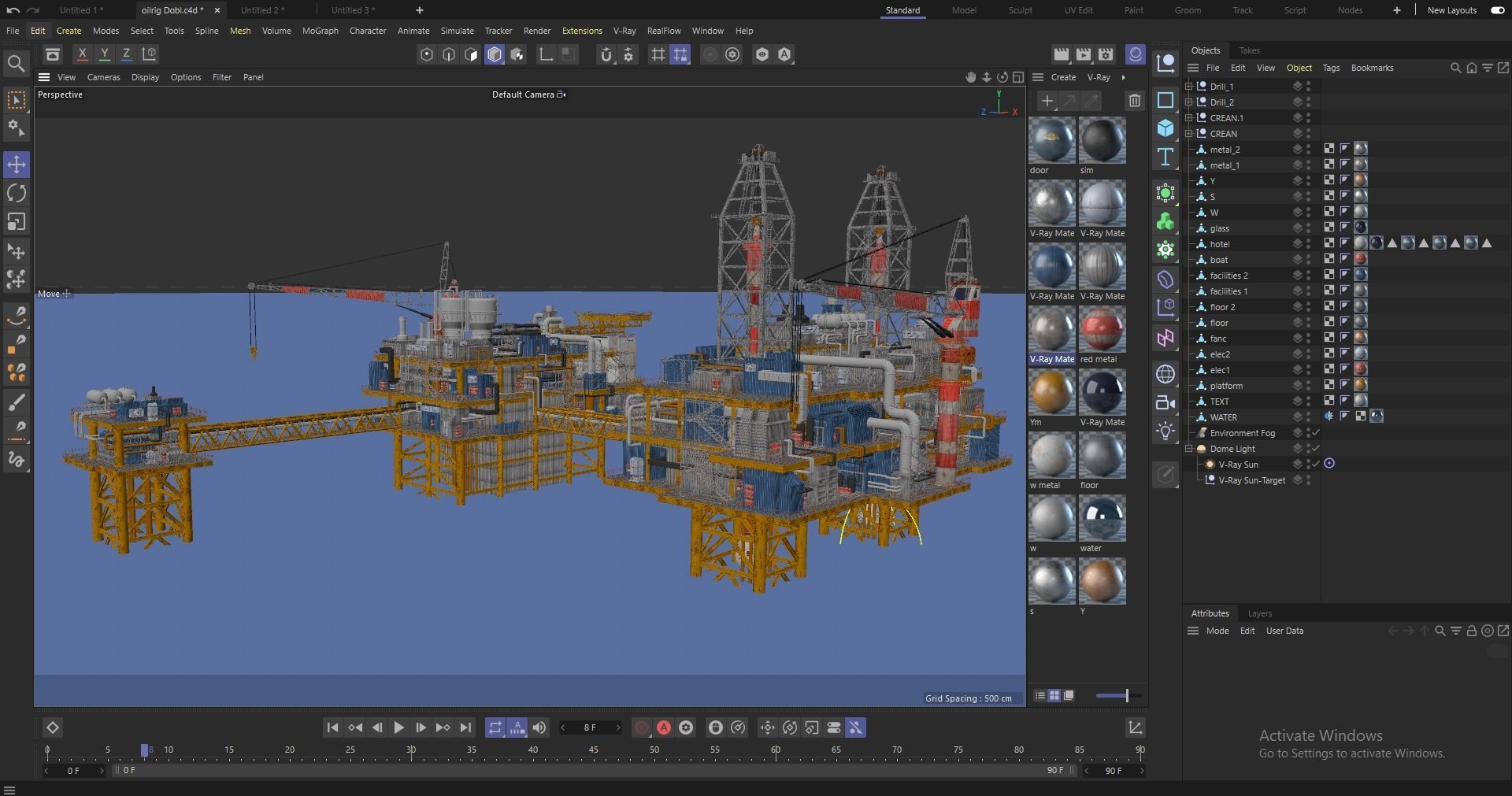 oil platform 3D model_22