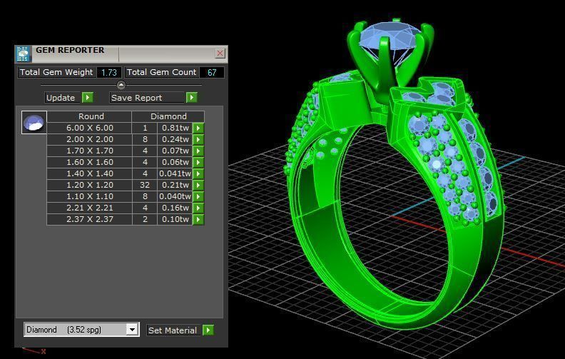 Solitaire Ring A72 3D print model_14