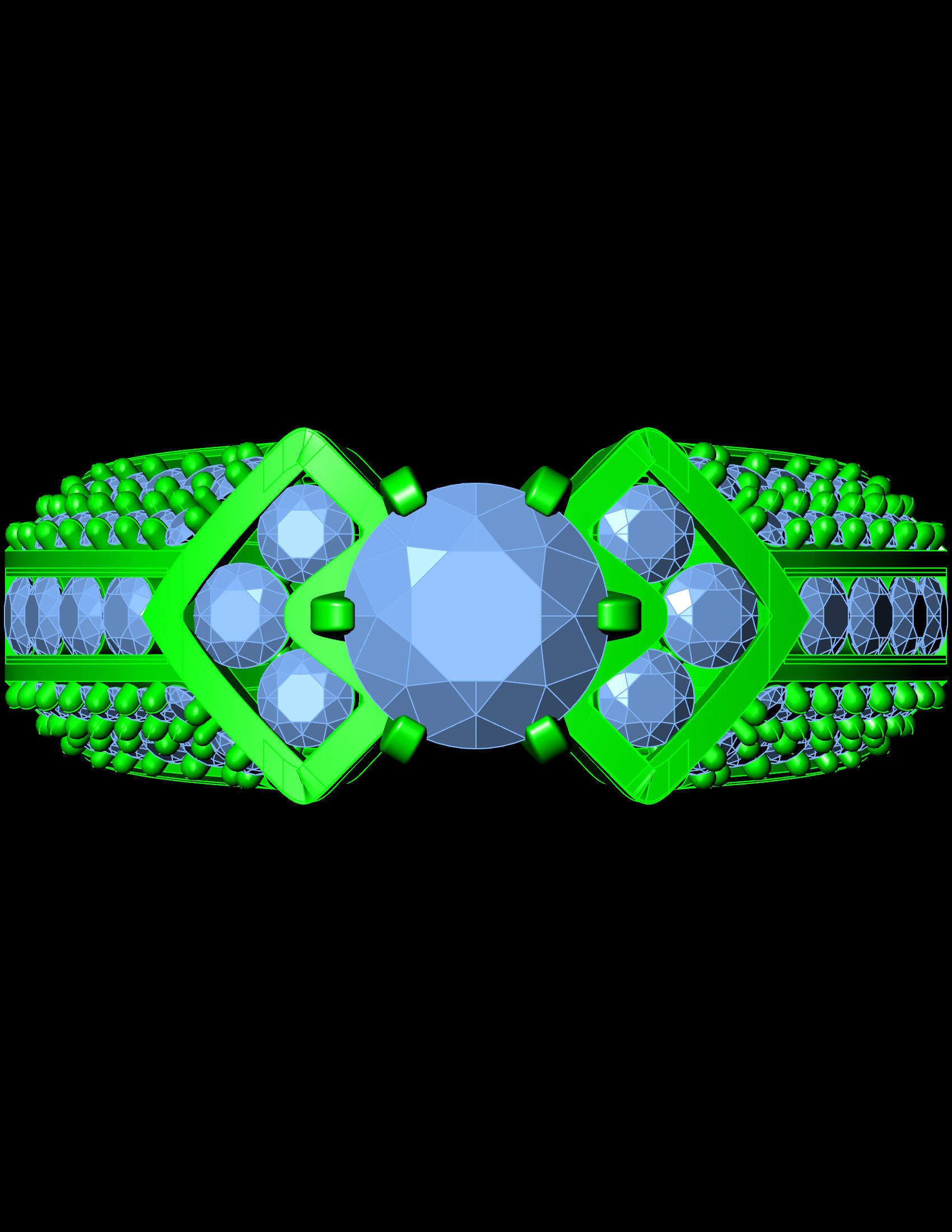 Solitaire Ring A72 3D print model_10