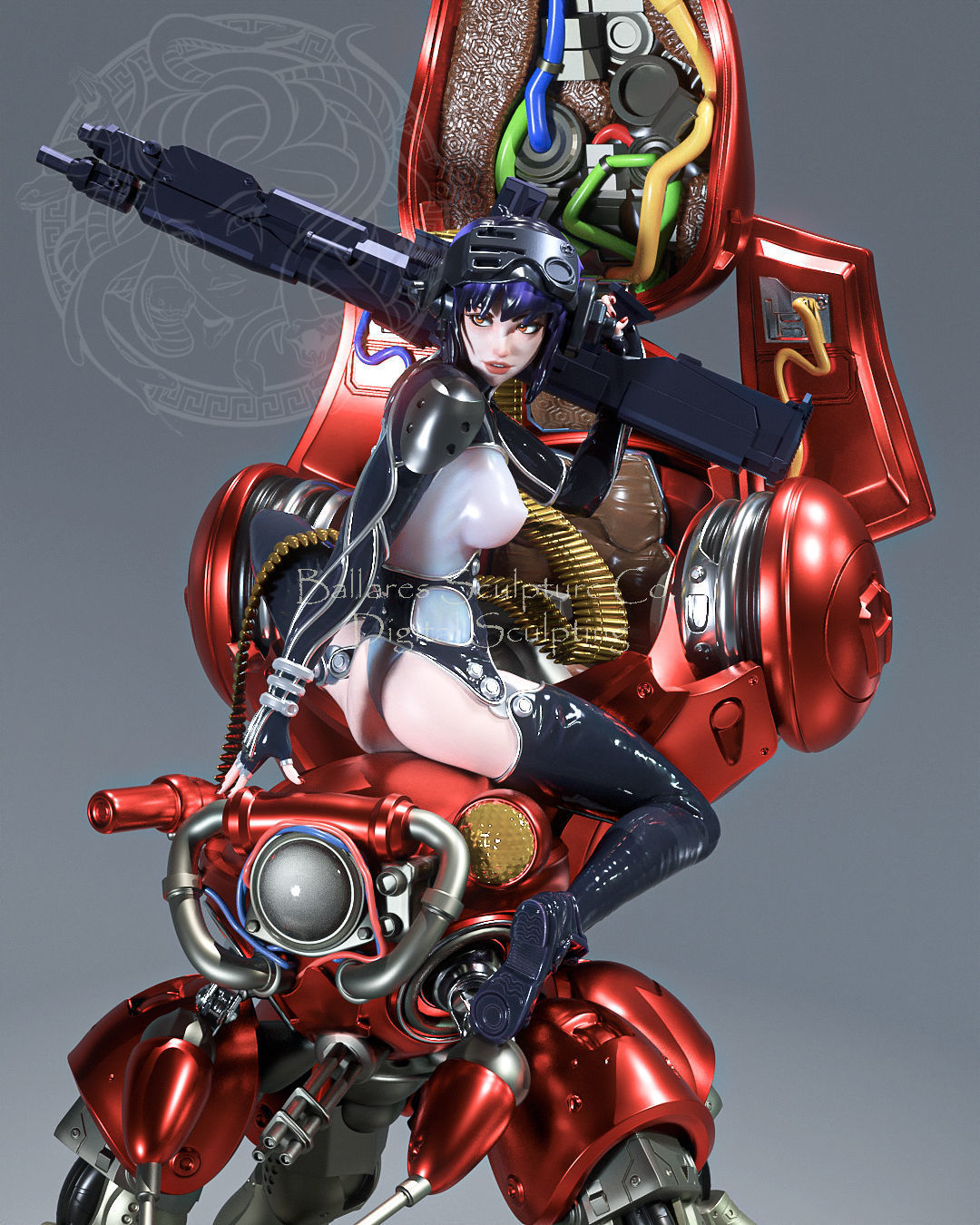 MOTOKO KUSANAGI BY CREATIVE GEEK MB 3D print model_1