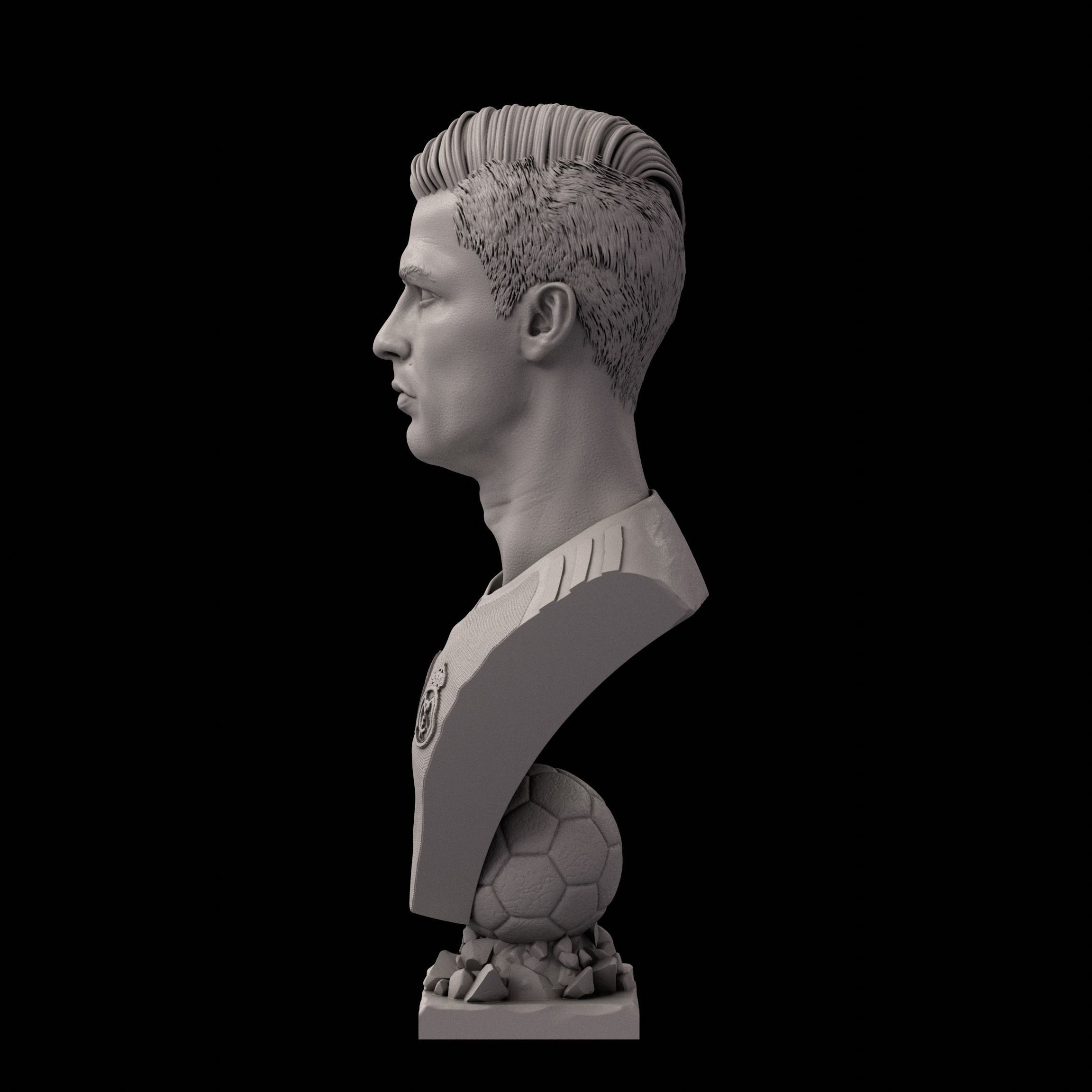 Messi and Ronaldo busts for 3D printing 3D Model Collection_12