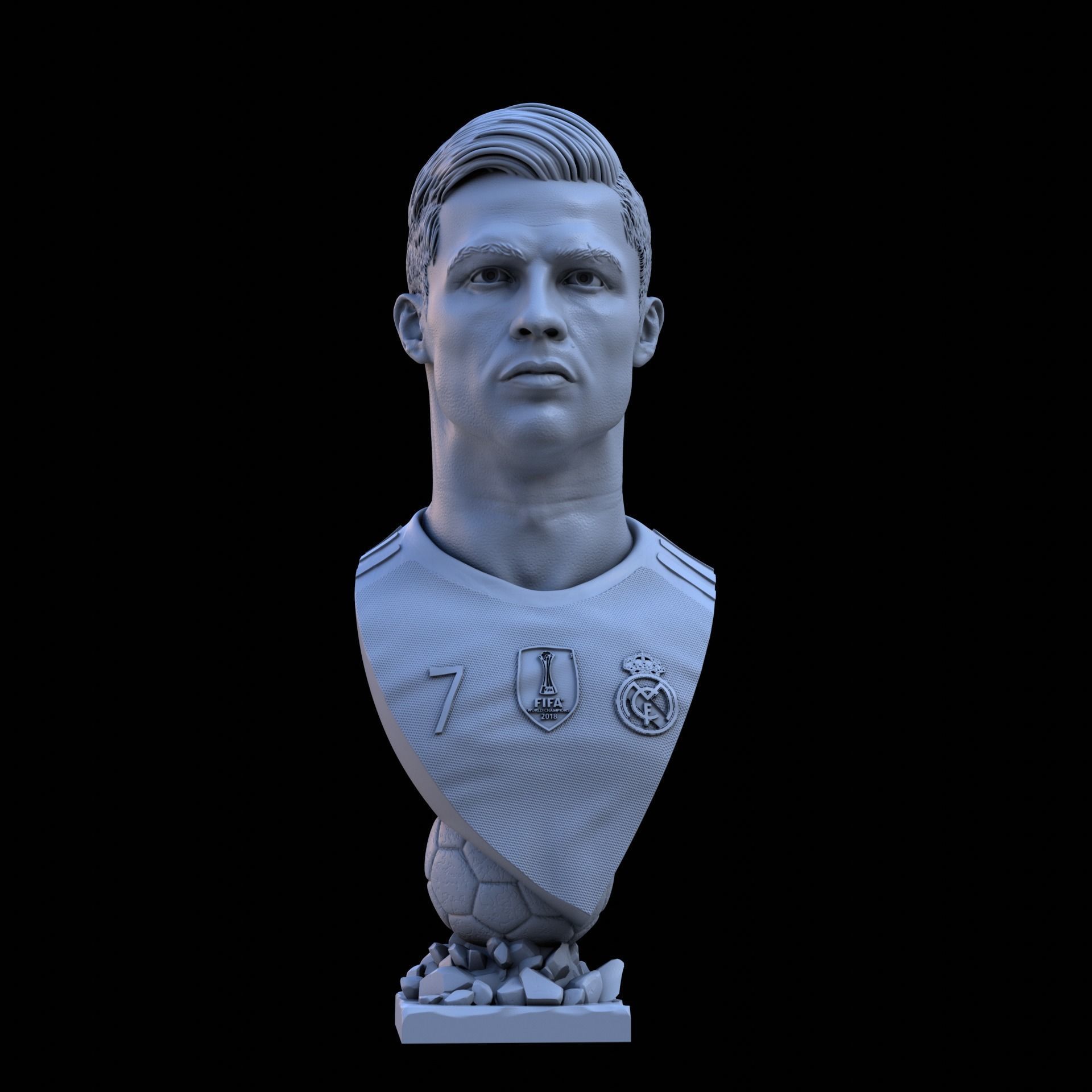 Messi and Ronaldo busts for 3D printing 3D Model Collection_15