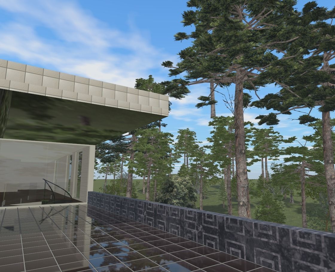 A House in washington state Low-poly 3D model_7