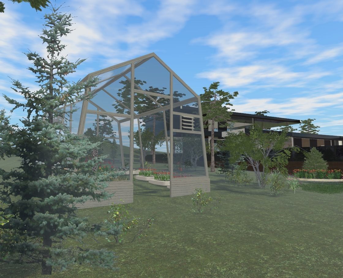 A House in washington state Low-poly 3D model_14