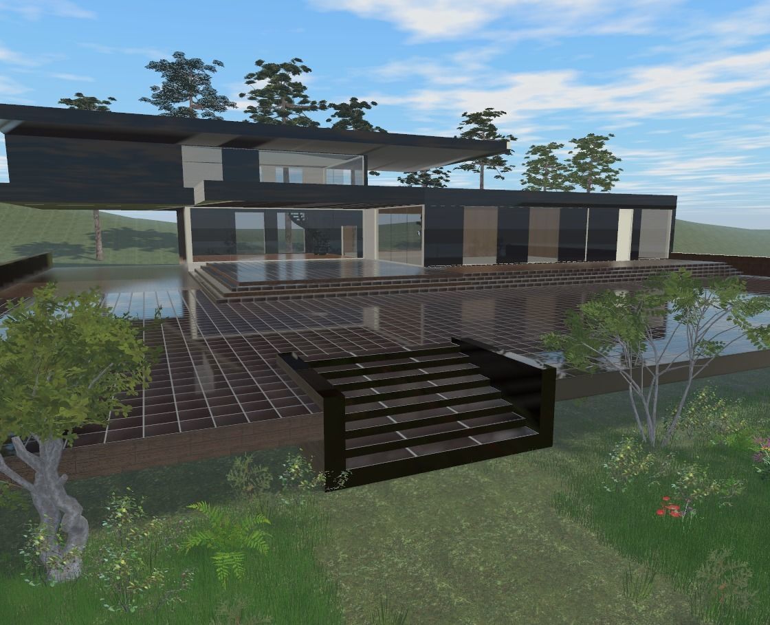 A House in washington state Low-poly 3D model_2