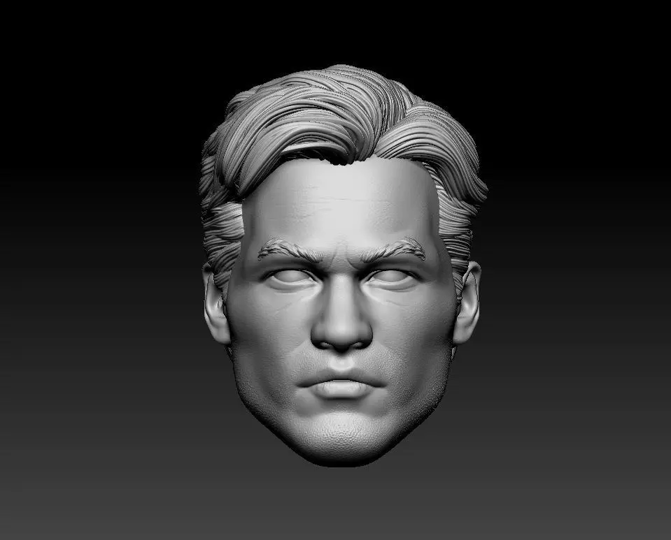 Val Kilmer batman Forever - Headsculpt for Action Figures 3D print model_0