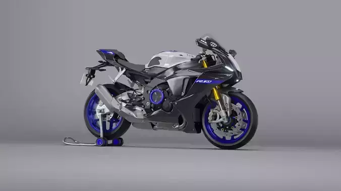 Yamaha R1M 2021 Low-poly 3D model