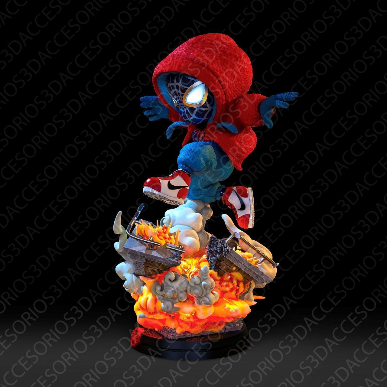 Spider Chibi 3D print model_3