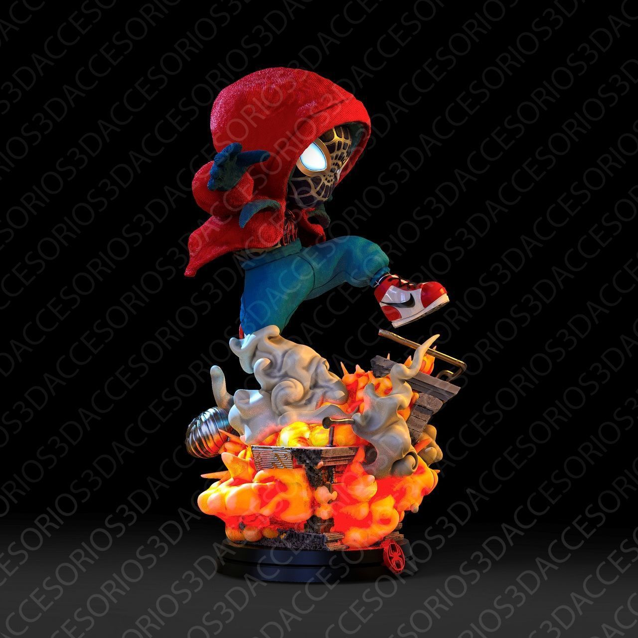 Spider Chibi 3D print model_1