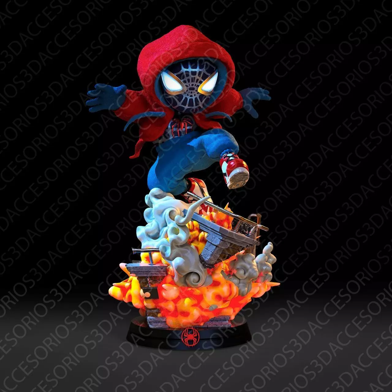 Spider Chibi 3D print model_0