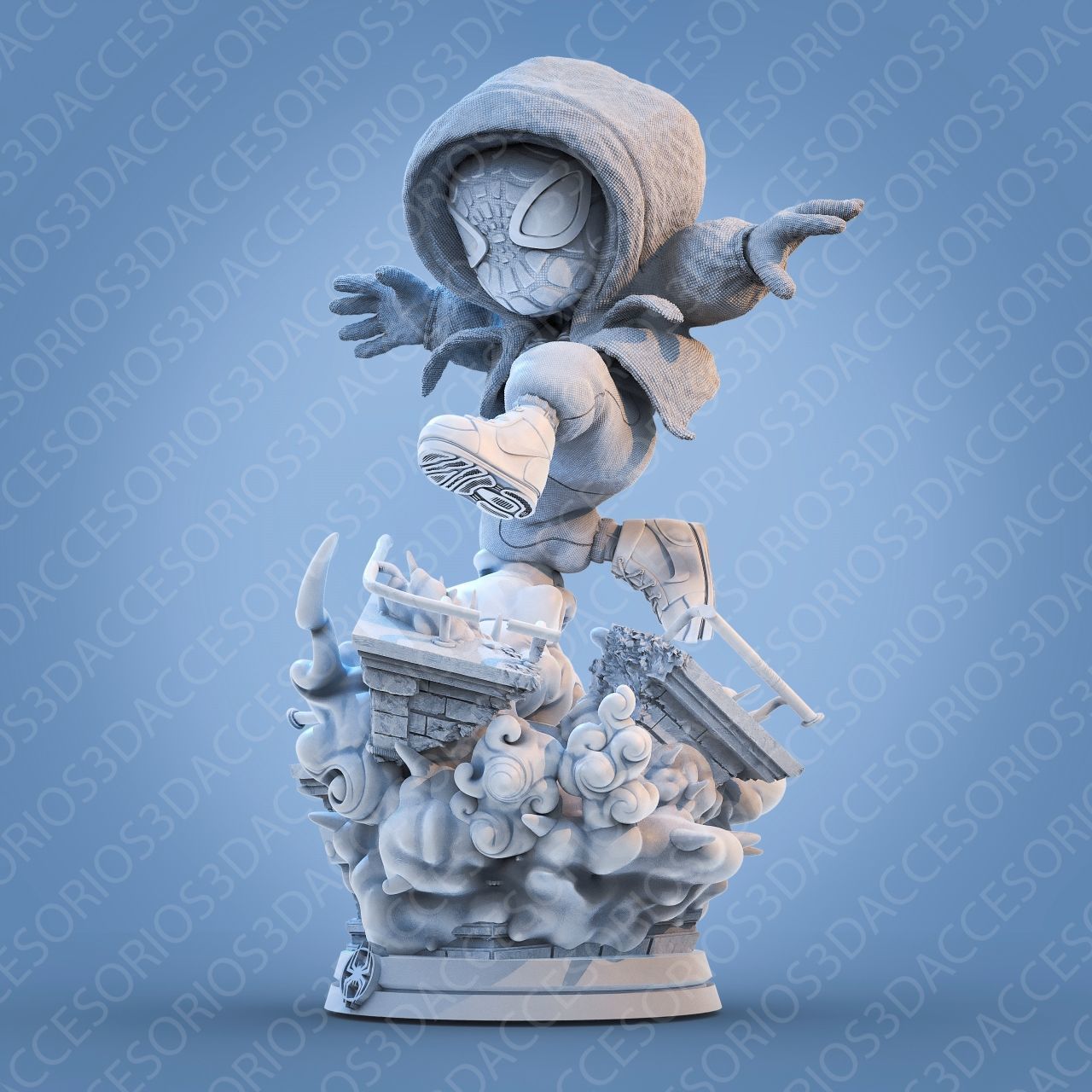 Spider Chibi 3D print model_4