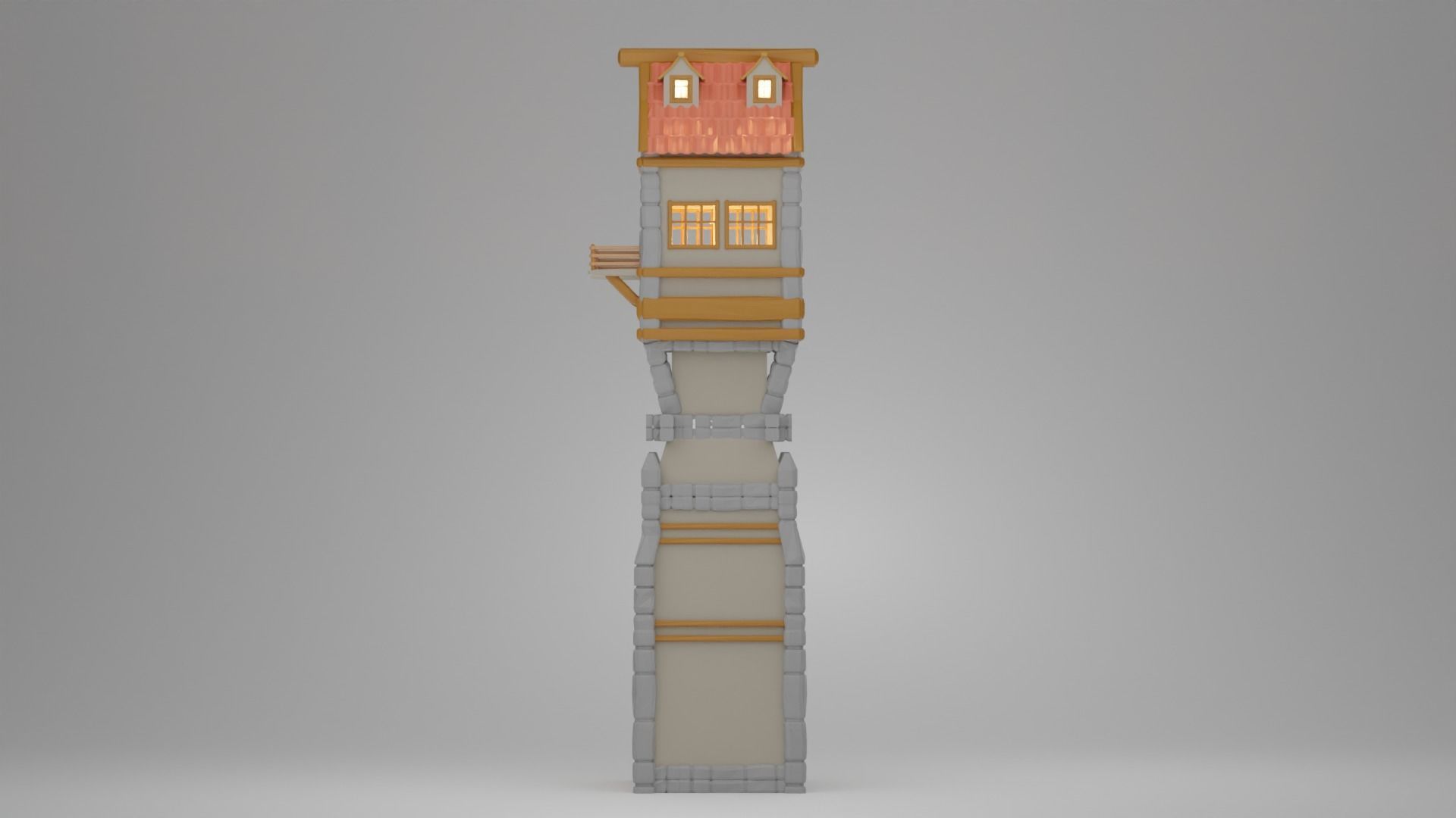 Medieval Tover 3D print model_5