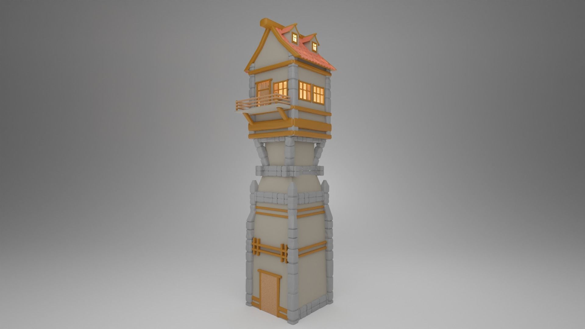 Medieval Tover 3D print model_6