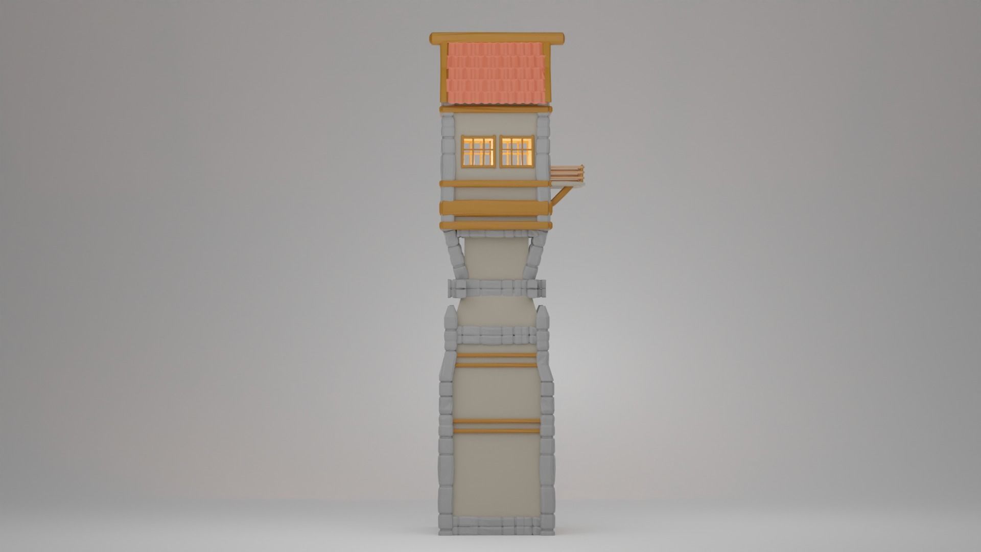 Medieval Tover 3D print model_3