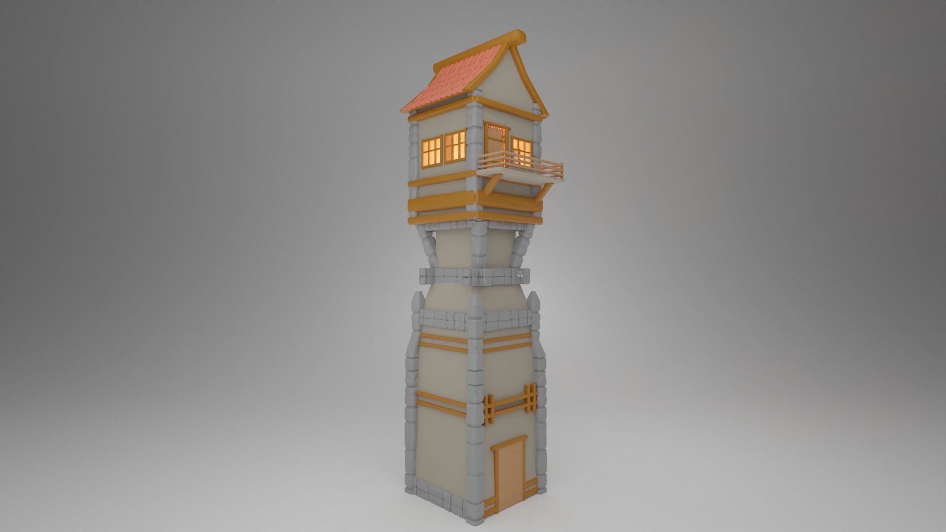 Medieval Tover 3D print model_7