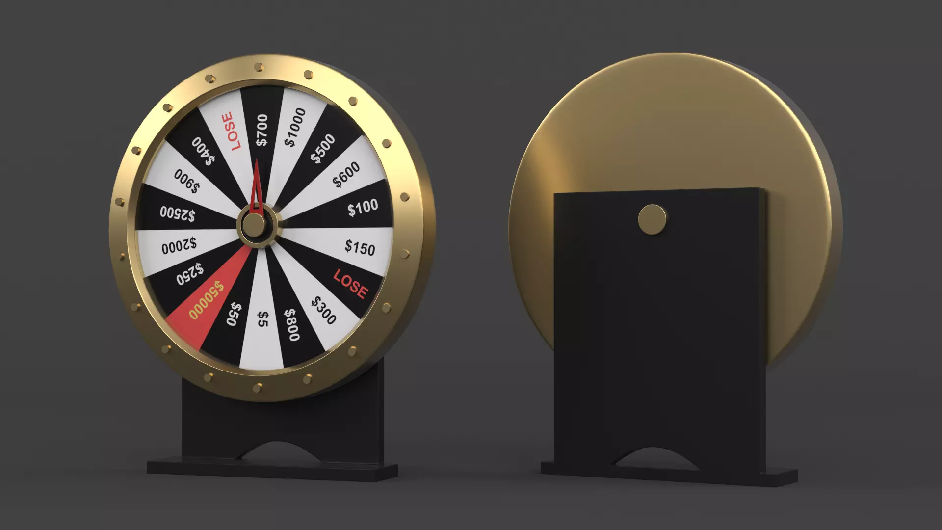 Wheel of Fortune 3D model_0